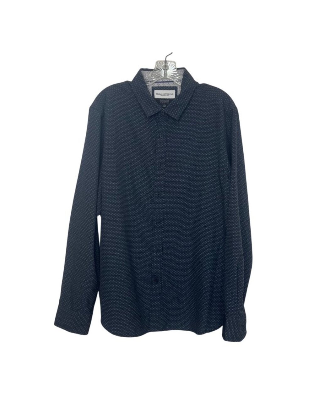 Thomas Sterling Button-Up Shirt Performance Stretch Large Blue